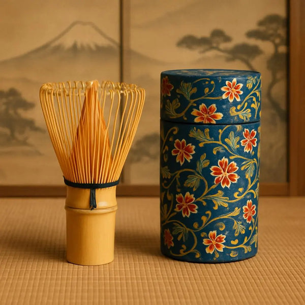 fouet chasen traditionnel japonais pour thé matcha